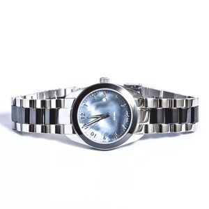 ANDROID Men's Zeon Swiss Stainless Steel Black Blue Ceramic Watch AD358